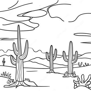 Georgia O Keeffe Desert Landscape Coloring Page 131256 64032