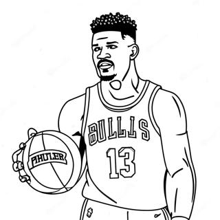 Jimmy Butler Coloring Page 131357-64105