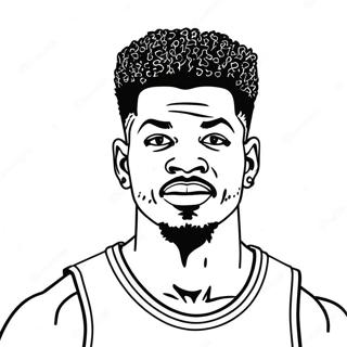 Jimmy Butler Coloring Page 131357-64106