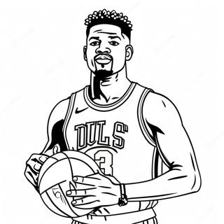 Jimmy Butler With Basketball Coloring Page 131360-64117