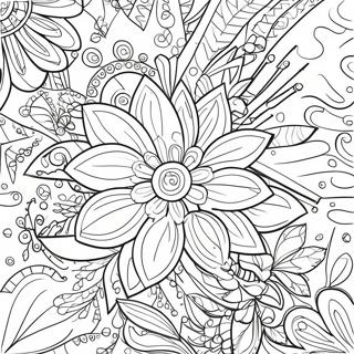 Flower Hard Coloring Pages