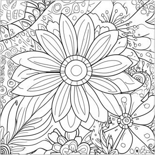 Flower Hard Coloring Page 131408-64146