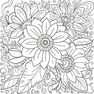 Flower Hard Coloring Page 131408-64147