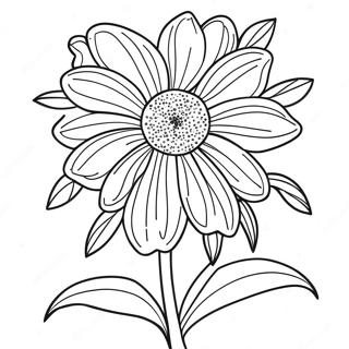 Beautiful Wildflower Coloring Page 131412-64164