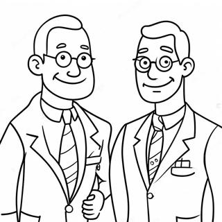 Funny American Dad Characters Coloring Page 131486-64211