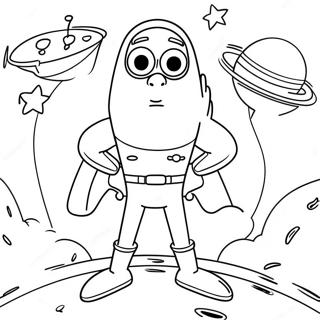 American Dad In Space Coloring Page 131488-64217
