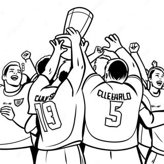 Team Celebration After Goal Coloring Page 13149-2882
