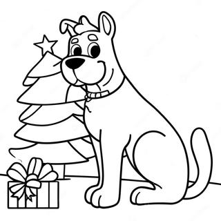 Scooby Doo Christmas Coloring Page 131511-64228