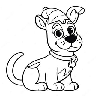 Scooby Doo In Santa Hat Coloring Page 131512-64229