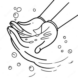 Hand Washing Coloring Pages