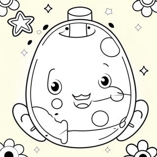 Colorful Tamagotchi Pets Coloring Page 131642-64333