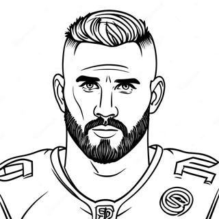 Travis Kelce Coloring Page 131691-64366