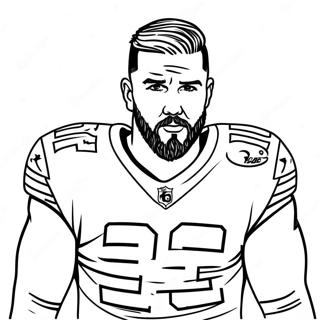 Travis Kelce Coloring Page 131691-64367