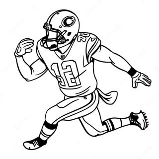 Travis Kelce Catching A Football Coloring Page 131692-64370