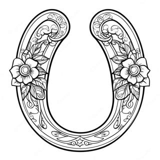 Charming Horseshoe Coloring Page 131771-64436