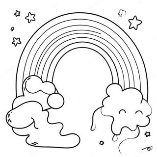Whimsical Rainbow Coloring Page 131772-64438
