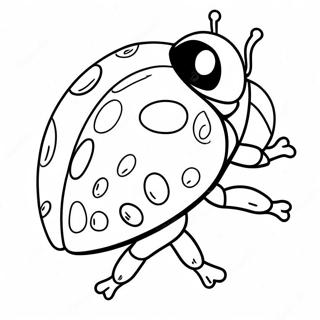 Joyful Ladybug Coloring Page 131773-64442