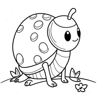 Joyful Ladybug Coloring Page 131773-64443