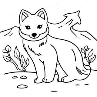 Arctic Fox Coloring Pages