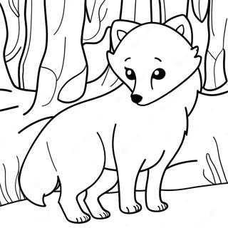 Arctic Fox Coloring Page 131821-64466