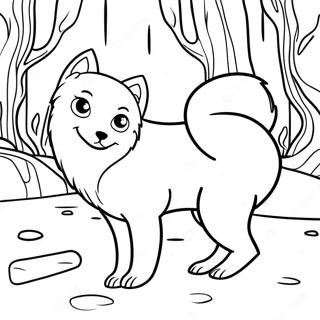 Arctic Fox Coloring Page 131821-64468