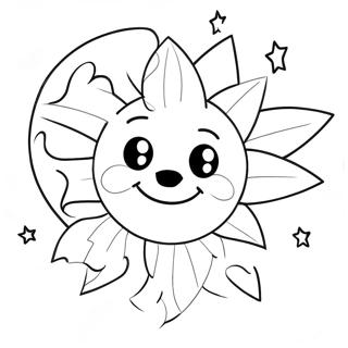 Sun And Moon Fnaf Coloring Pages