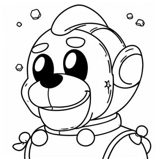Adventurous Moon Fnaf Character Coloring Page 131953-64579