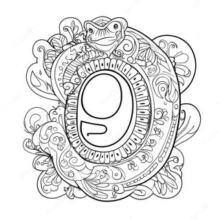 Number 9 Coloring Page 131976-64585