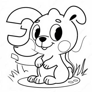 Cartoon Number 9 Coloring Page 131978-64593