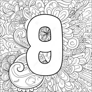 Colorful Number 9 Coloring Page 131980-64601