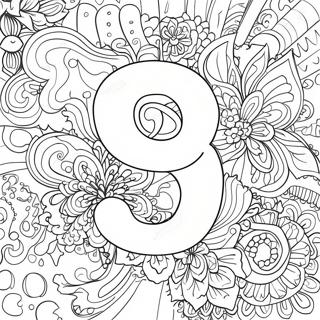 Colorful Number 9 Coloring Page 131980-64602