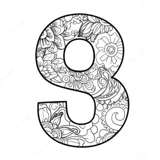 Colorful Number 9 Coloring Page 131980-64603