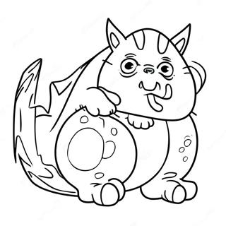 Monster Catnap Coloring Page 132002-64606