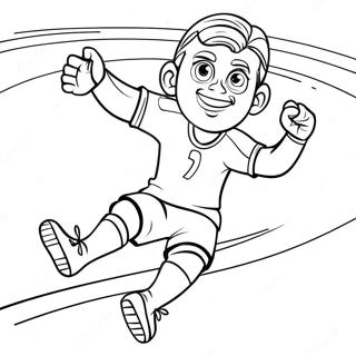 Vini Jr Scoring A Goal Coloring Page 132054 64656