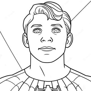 Spider Man Tom Holland Coloring Page 132078-64672