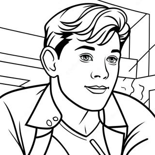 Tom Holland As Peter Parker Coloring Page 132081-64683