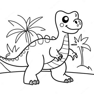 Dinosaur With Names Coloring Pages