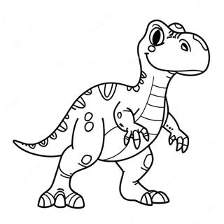 Colorful T Rex Dinosaur Coloring Page 132179-64750