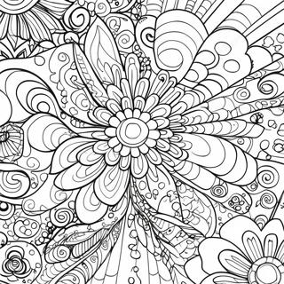 60s Psychedelic Patterns Coloring Page 132232-64800