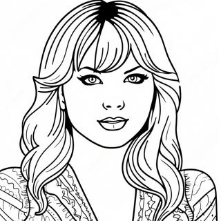 Taylor Swift Midnights Coloring Pages