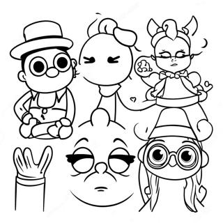 Hipster Disney For Adults Coloring Pages