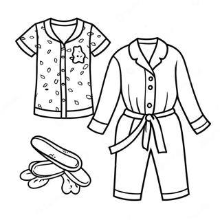 Pajama Coloring Page 132333-64868