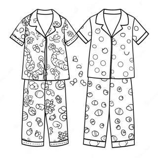 Colorful Pajama Designs Coloring Page 132336-64878