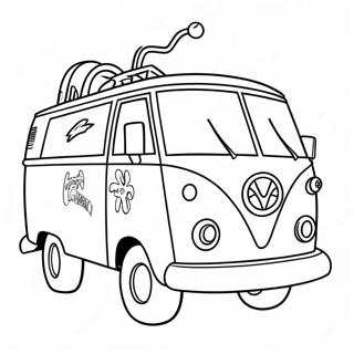 Mystery Machine Scooby Doo Coloring Page 13236-2889