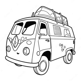 Mystery Machine Scooby Doo Coloring Page 13236-2890