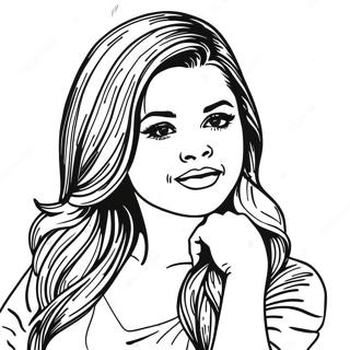 Selena Gomez Coloring Pages