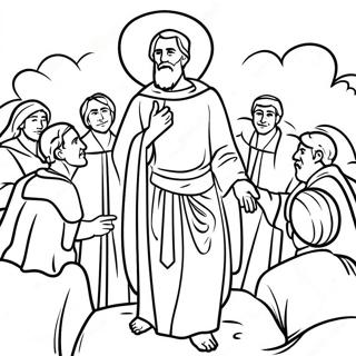 Beatitudes Sermon Coloring Page 132463 64975