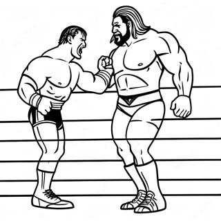 Wwe Championship Match Coloring Page 132488-64990