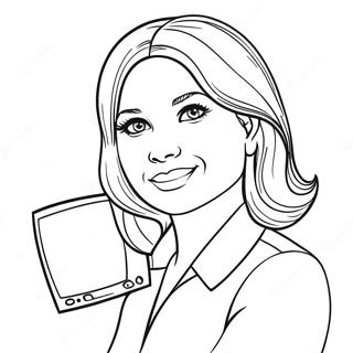 Tv Woman Coloring Pages