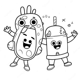 Gonoodle Fun Characters Coloring Page 132566-65055